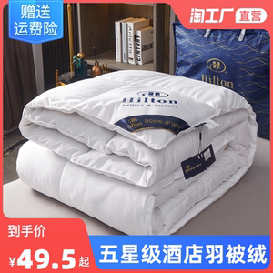 五星级酒店羽绒被加厚保暖被子单双人夏凉被芯春秋被冬被四季通用