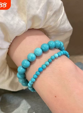 天然绿松石手链女款轻奢小众