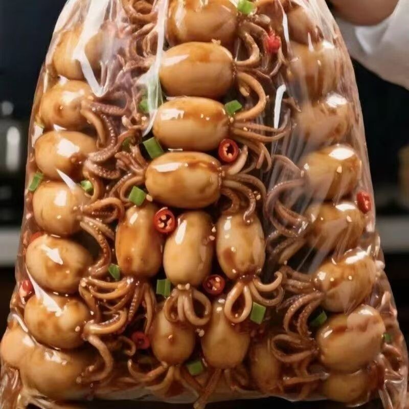 20包冲量鱿鱼仔满籽海味零食带籽墨鱼仔即食解馋海鲜熟食香辣辣味