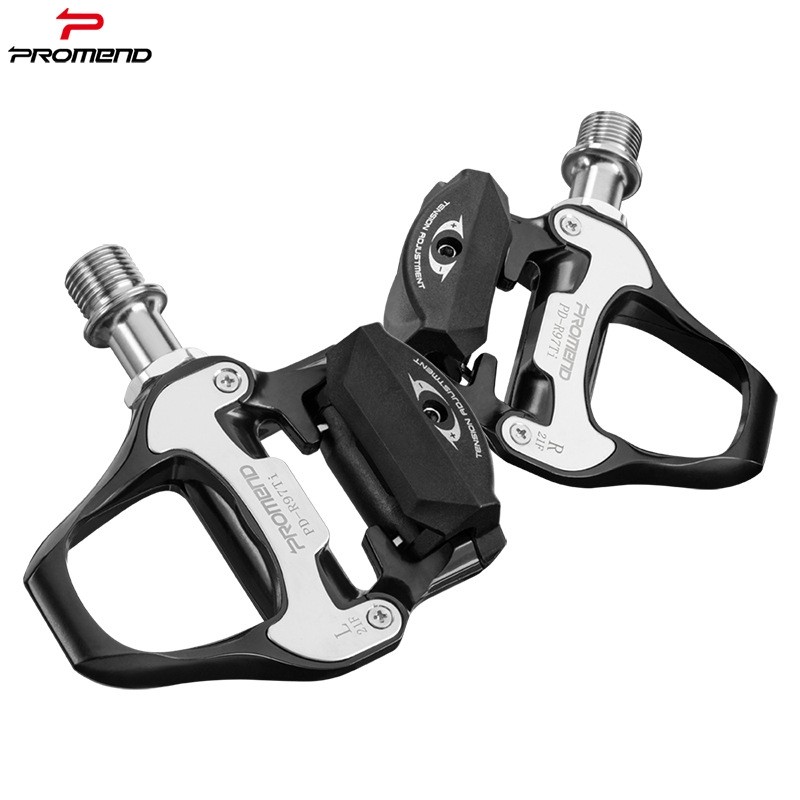 PROMEND自行车脚踏铝合金公路自行车锁踏钛合金轴心自行车脚踏