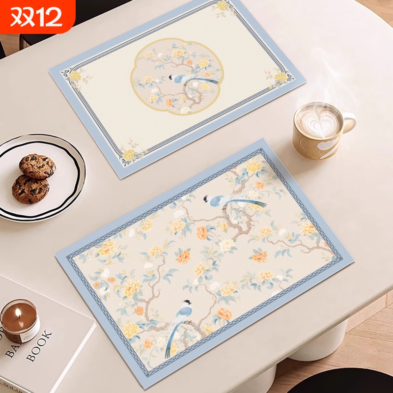 餐垫防水防油高级感垫布餐巾垫免洗隔热桌垫西餐垫餐具垫防烫厨房