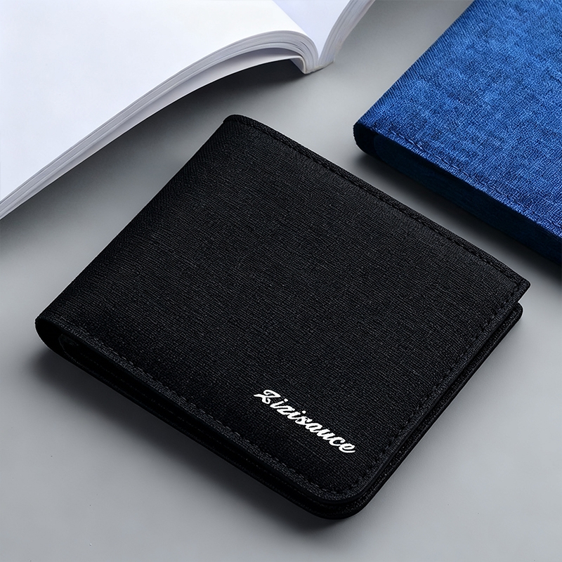帆布钱包男短款学生薄潮款超薄个性皮夹简约可放驾驶证多卡位证件