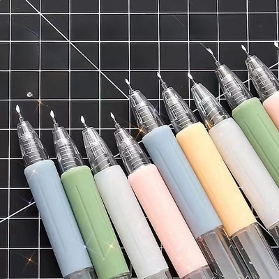 美工刀按动笔刀高颜值可爱少女心手帐刻刀裁纸快递刀笔形手工小刀开学