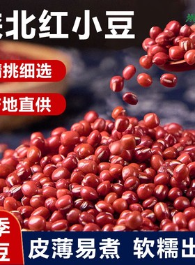 陕西红小豆真空包装红豆沙原料红豆粥红豆饭粥米粗粮赤豆新豆益康