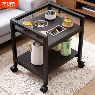 麻将桌棋牌室茶几茶水柜麻将机专用茶水架子可移动小边几客厅桌边
