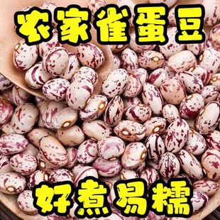 奶花芸豆 5斤 农家自产雀蛋豆奶白花豆腰豆大碴粥饭豆杂粮