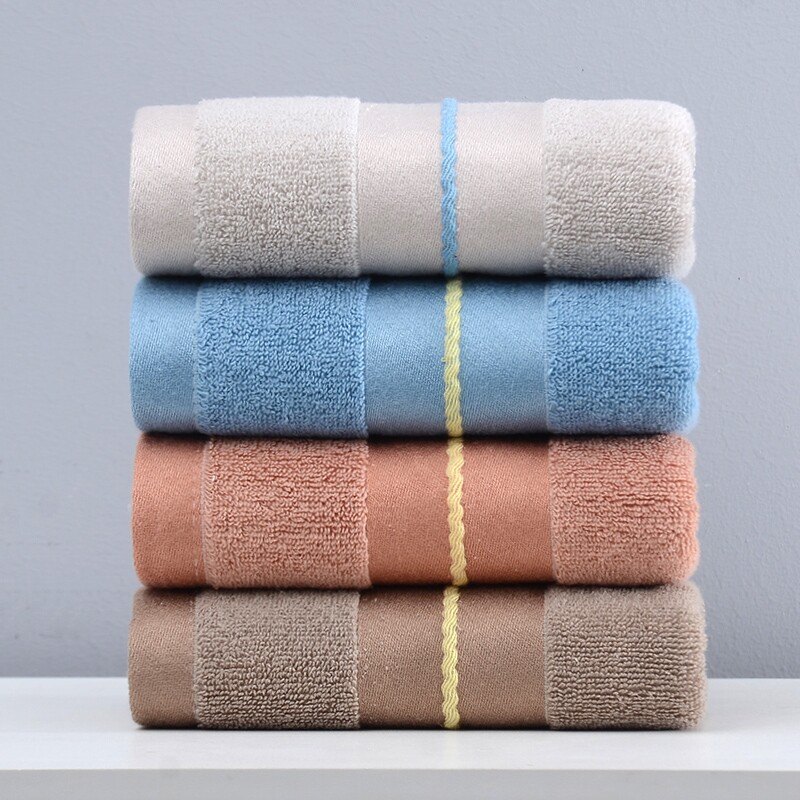 毛巾纯棉家用洗脸洗澡男女帕儿童情侣面巾吸水全棉棉条装柔软