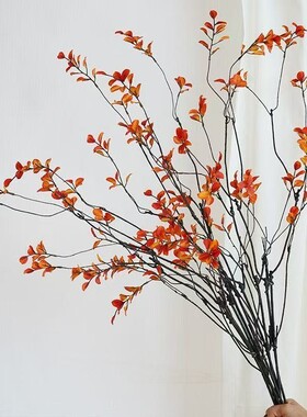 枫叶仿真花干花花束客厅摆设