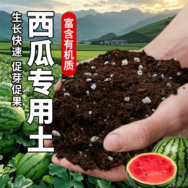 种西瓜育苗专用营养土基质肥培养土西瓜苗土壤肥料泥土种植土疏松