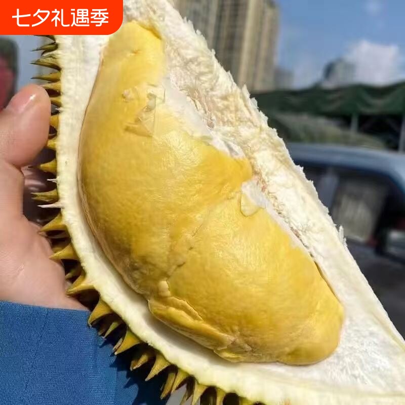泰国进口正宗金枕榴莲A果树熟榴莲干包软糯整箱顺丰包邮新鲜果肉