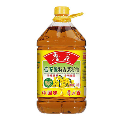 鲁花低芥酸菜籽油营养健康5L