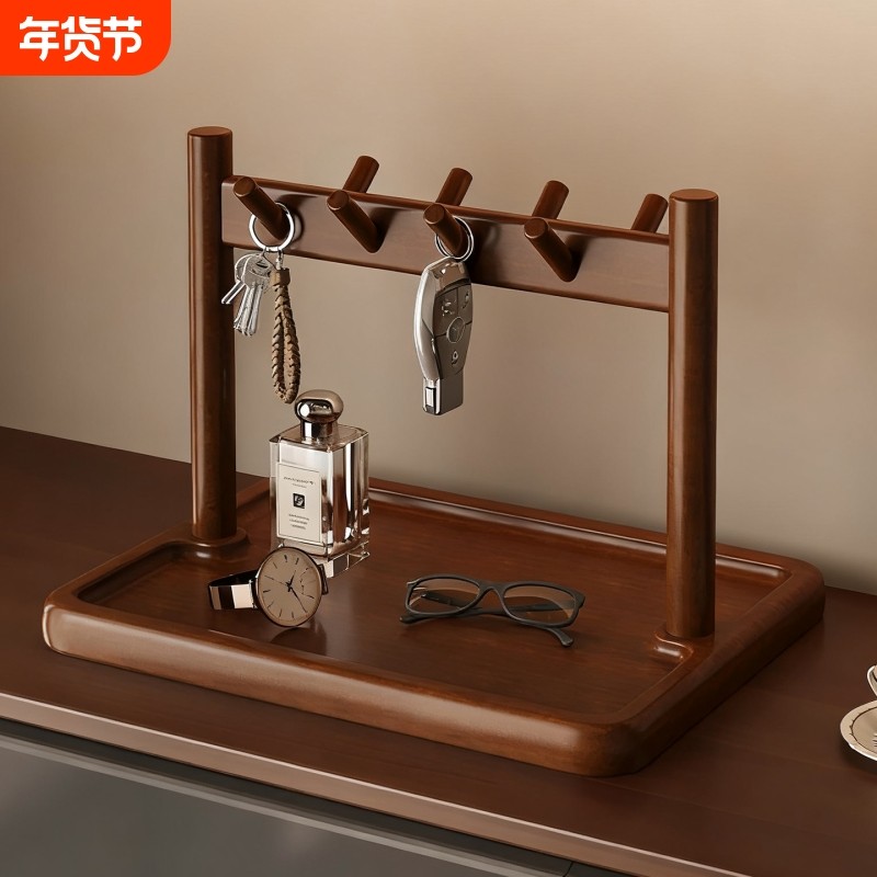 玄关钥匙置物架小型实木挂件架客厅整理神器桌面收纳架办公室厨房,住宅家具,搁板/置物架/家用陈列架,淘宝优惠券,粉丝福利购,淘宝优惠卷