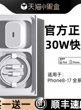 新国标认证45W适用苹果17/16充电器线iPhone16promax手机15pro插头13快充30数据线14原官方正ipad品套装有线
