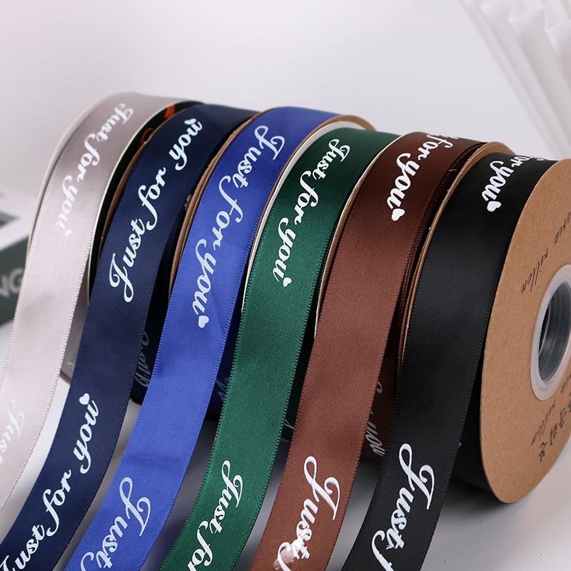 情人节丝带装饰带手工白色缎带蛋糕礼物绑带2.5cm英文字母