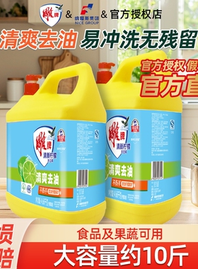 雕牌洗洁精家庭实惠装大容量4.68kg厨房去油果蔬洗涤剂清洁洗碗液