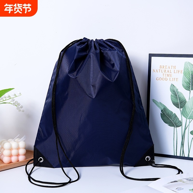 一次性背包现货束口袋抽绳袋研学小背包加油能量包徒步袋防水红色