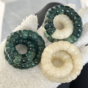 猪大肠白玉菩提根绕指揉手串链渐变文玩佛珠念珠手持盘玩男女学生