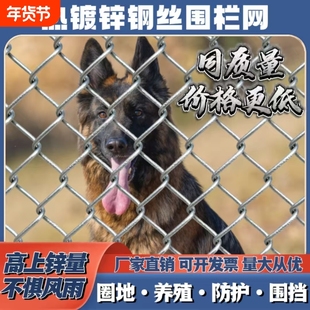 围栏网防护网隔离网养殖网圈地围网镀锌铁丝网护栏网勾花网钢丝网