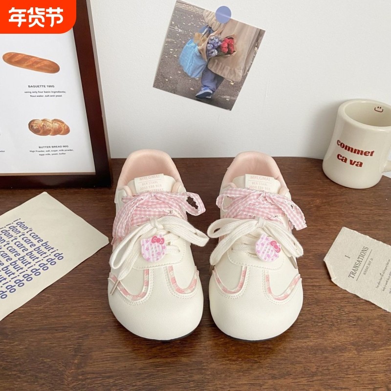 粉色可爱板鞋女丑萌春秋chic小众设计学生运动小白鞋子女红色平底,女鞋,休闲板鞋,淘宝优惠券,粉丝福利购,淘宝优惠卷