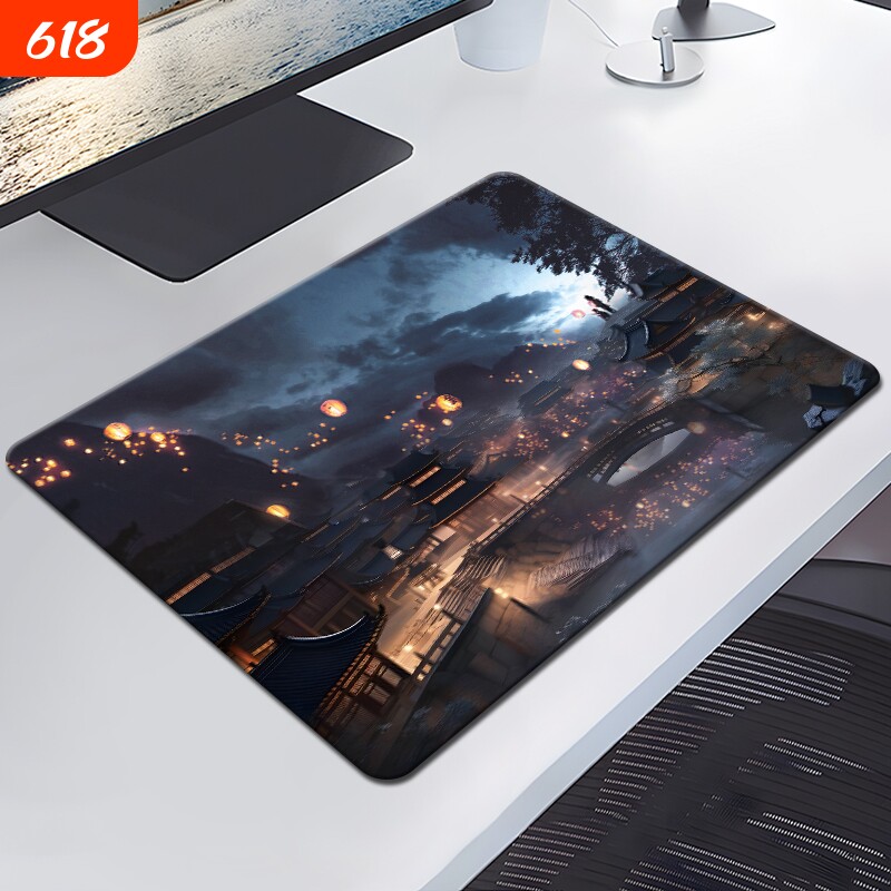 鼠标垫家用小号可爱女高颜值可水洗加厚书桌垫子学生办公环保防滑