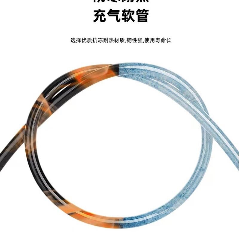 河北欧耐新款7032高压自行车打气筒汽车电动车通用带气压表厂家直