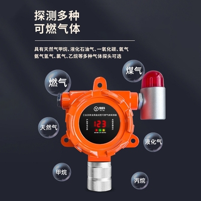 商用燃气报警器自动切断阀餐饮泄露天然气警报器防爆气体检测仪