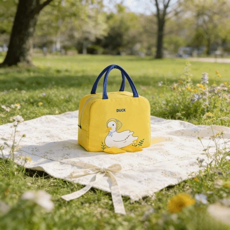 饭盒包手提保温袋子铝箔带饭大容量上班族便当包