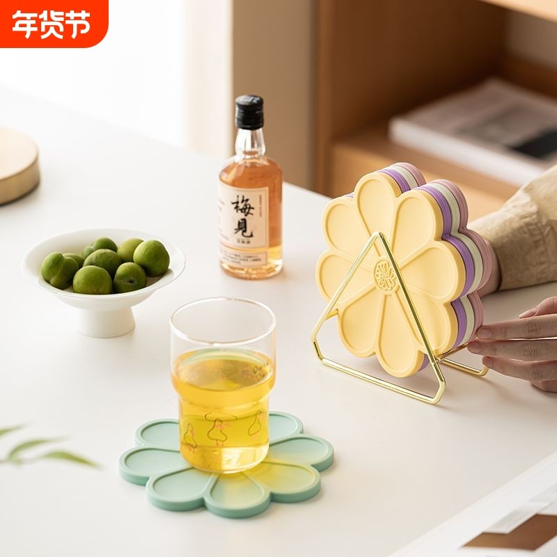 马卡龙硅胶隔热垫家用锅垫餐垫碗垫盘子防烫垫桌垫子耐高温餐桌垫