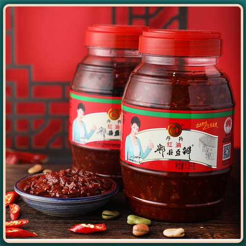 丹丹1.3KG瓶红油郫县豆瓣酱
