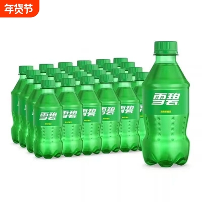 可口可乐雪碧300ml*24瓶柠檬味汽水碳酸饮料小瓶装经典迷你瓶便携