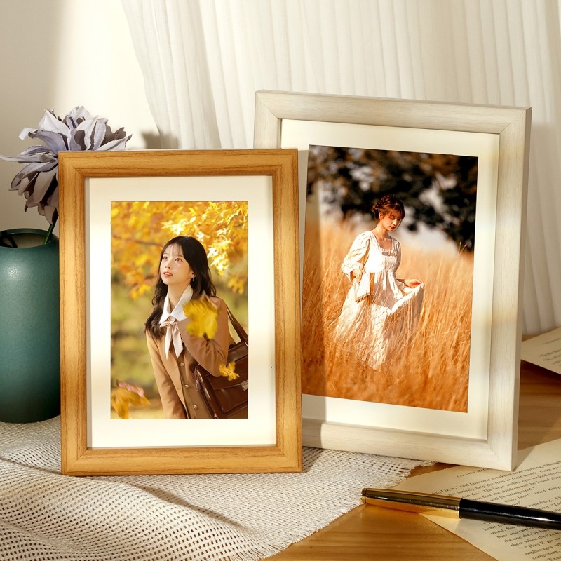 照片6寸相框摆台空框挂墙高级感六7七8八10十相片相册框架a4玻