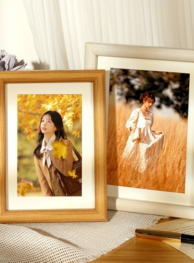 照片6寸相框空框摆台挂墙高级感六7七8八10十相片相册框架a4玻璃
