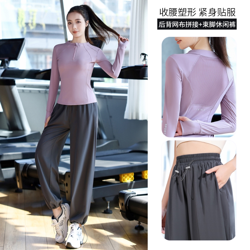 秋季健身房跑步服套装女2025