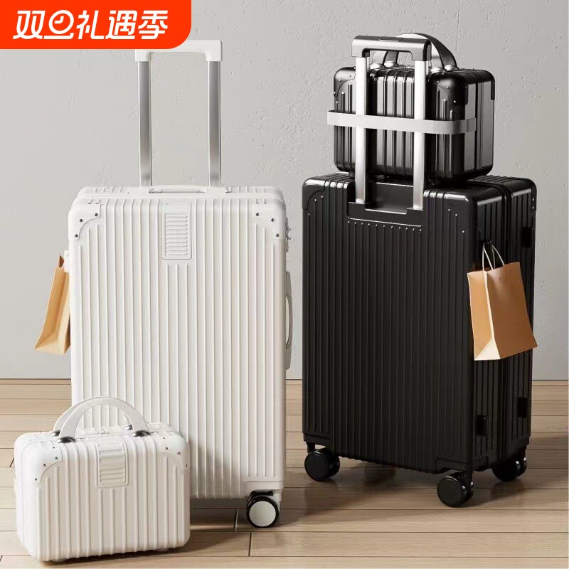 新款复古行李箱女万向轮拉杆箱男学生耐用密码箱旅行箱子大容量潮
