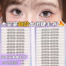 焦糖色爱豆假睫毛书免胶短款ACE女自然韩系女团2025新款浓密