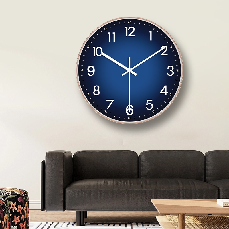 TAZXIN客厅静音走时挂钟免打孔