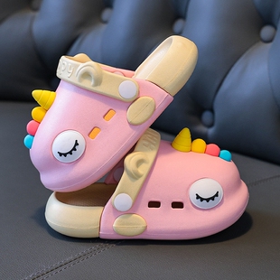 EVA洞洞鞋儿童夏季新款中小童宝宝室内居家浴室防滑休闲卡通凉拖