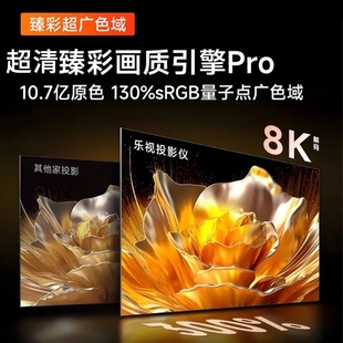 乐视投影仪2026新款 超清3D家庭影院卧室小型手机投屏云台5G投影机