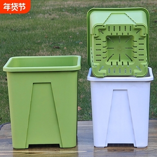 加厚塑料花盆正方形透气控根四方大口径青山月季绣球蓝莓盆栽专用