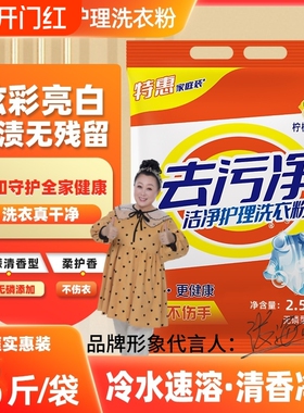 去污净洗衣粉温和无磷不刺激老牌子深层除螨冷水加酶机洗速溶实惠