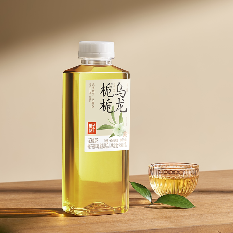 果子熟了无糖茶金桂栀栀乌龙玫瑰红茶500ml乌龙茶饮料茉莉饮品