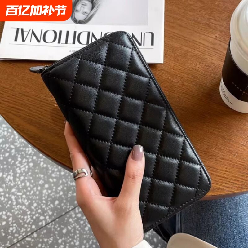 女士钱包女长款多功能皮夹2025新款时尚卡包手拿包钱夹拉链大容量