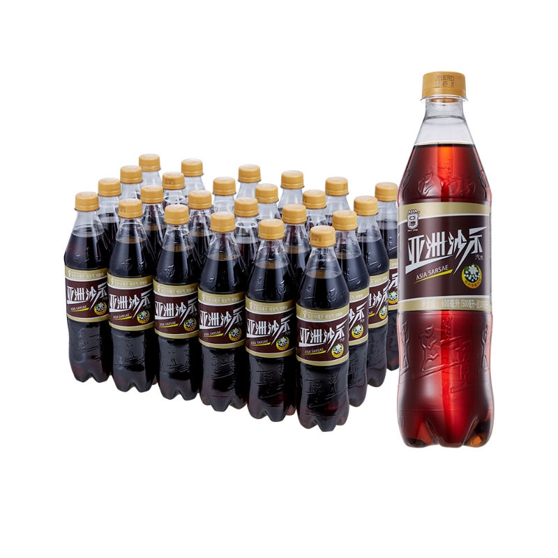 亚洲沙示汽水碳酸饮料500ml*24瓶家庭聚会分享整箱装可乐