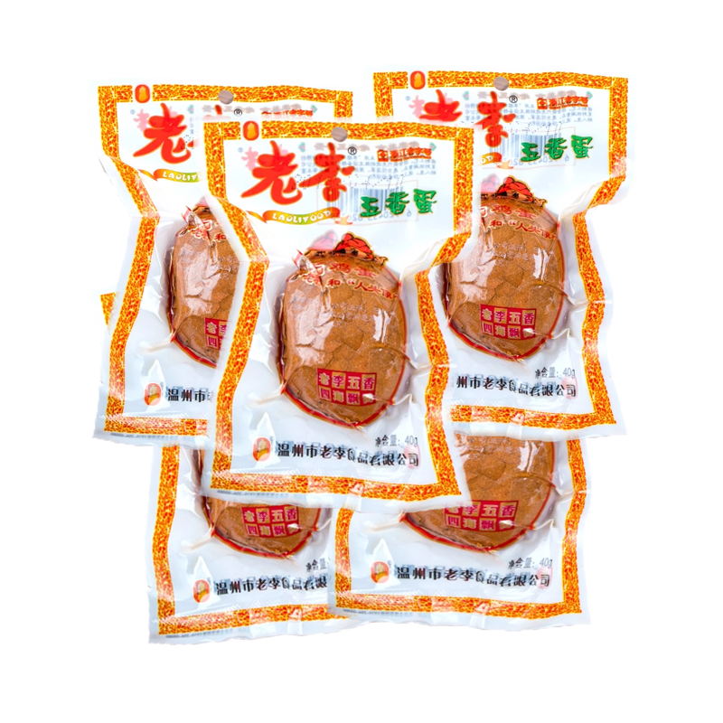 老李五香蛋五香鸡蛋40g泡面搭档即食卤鸡蛋零食解馋办公室