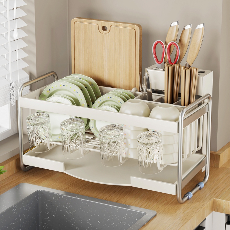 碗碟架厨房沥水碗盘餐具收