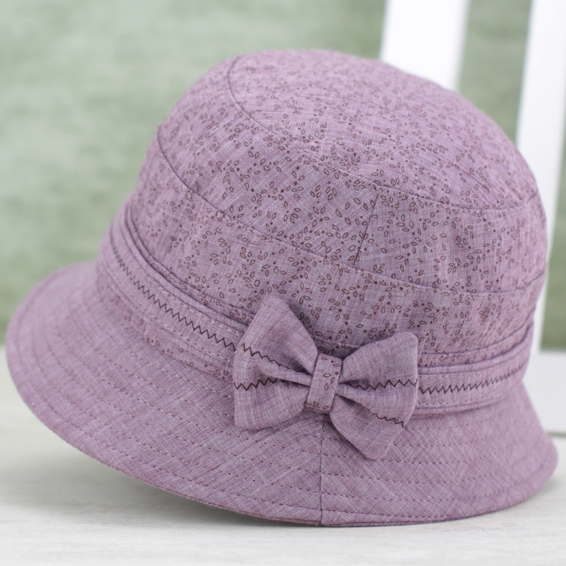 中老年人帽子女春秋妈妈渔夫帽薄款布帽老人帽奶奶盆帽老太太折叠