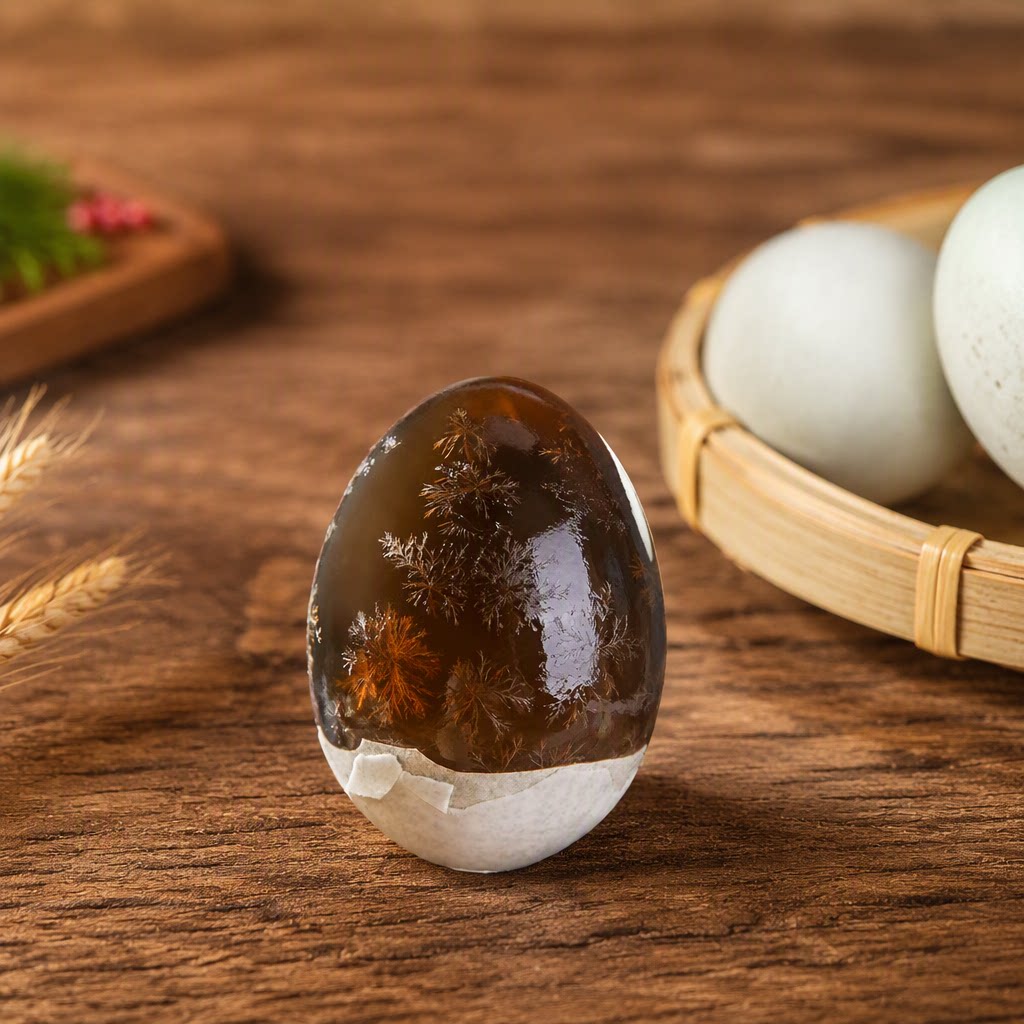 南洞庭散养麻鸭松花皮蛋湖南特产正宗无铅工艺松花变蛋溏心蛋鸭蛋
