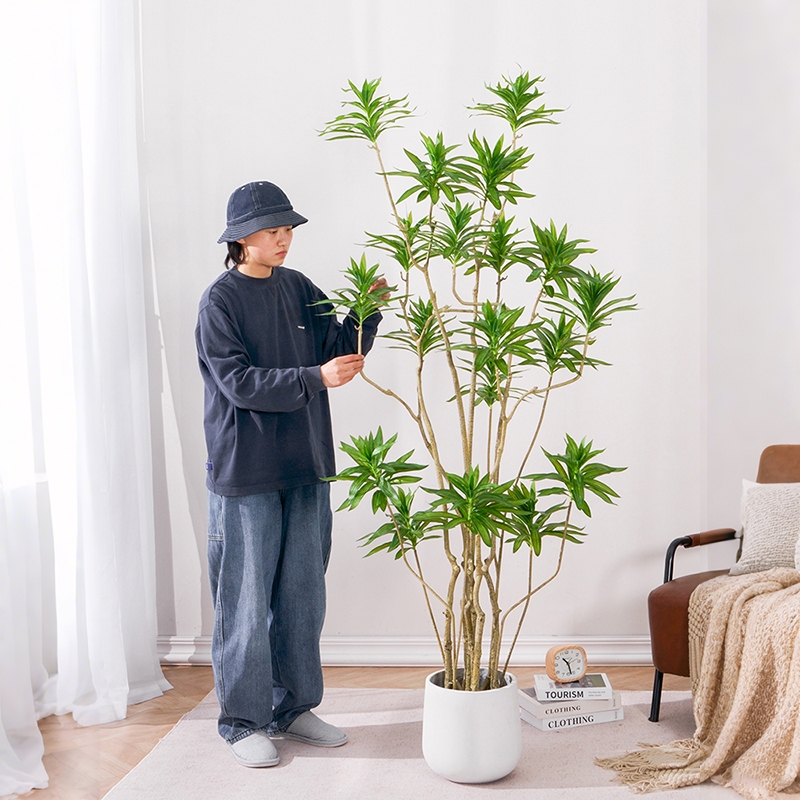 百合竹仿真绿植盆栽大型室内装饰花摆件客厅落地高级仿生假树植物