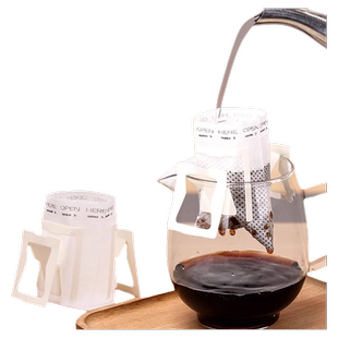 咖啡滤纸挂耳式过滤袋手冲过滤纸粉进口挂耳包滤网一次性食品级