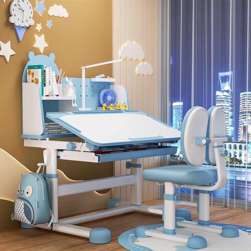 d儿童学习桌小学生家用学生专用长方形儿童课桌可升降卧室3-16岁